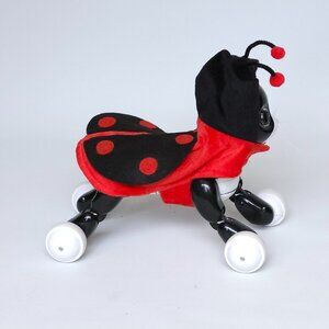 ADORABLE LADYBUG CAT Costume Antennae Velcro Closure Medium Cat